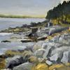 Rocky Shore at Acadia National Park, 9.75 x14.5